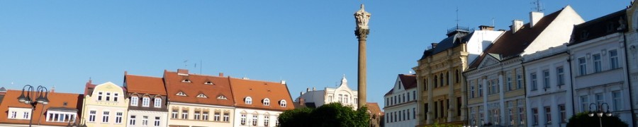 Der Marktplatz von Böhmisch-Leipa